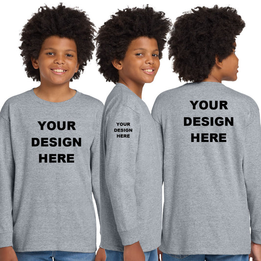 Gildan 5400B Youth Heavy Cotton Long Sleeve T-Shirt Unisex