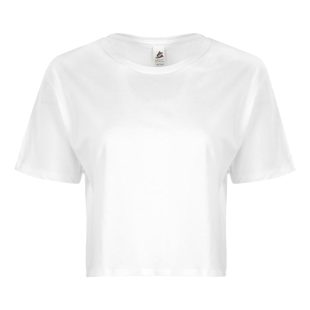 SMART BLANKS 4003 Premium Relaxed Fit Women's Cropped Tee