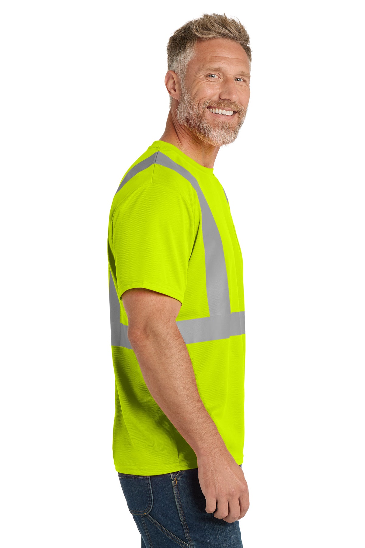 CornerStone® CS200 Unisex ANSI 107 Class 2 Mesh Safety T-Shirt