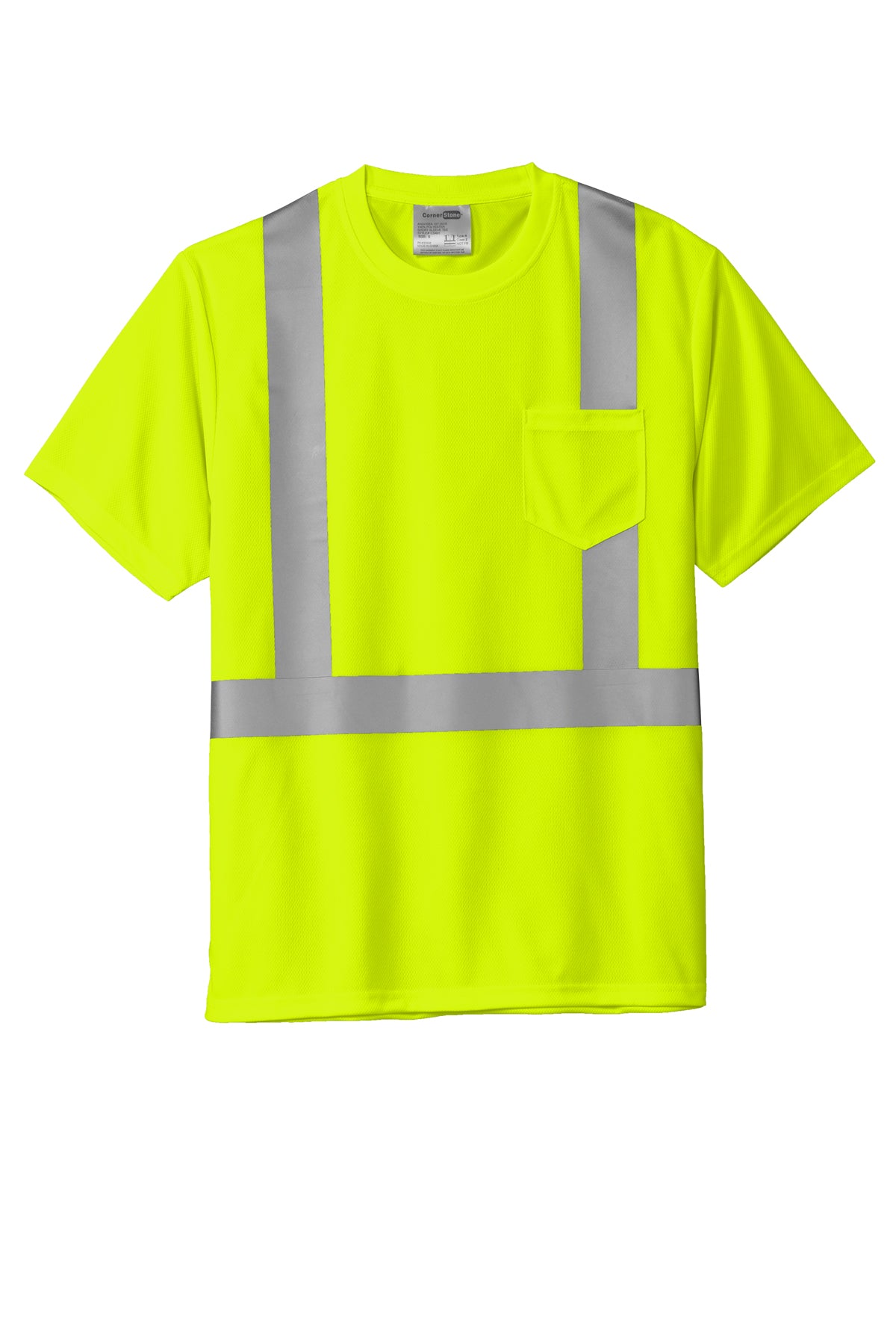 CornerStone® CS200 Unisex ANSI 107 Class 2 Mesh Safety T-Shirt