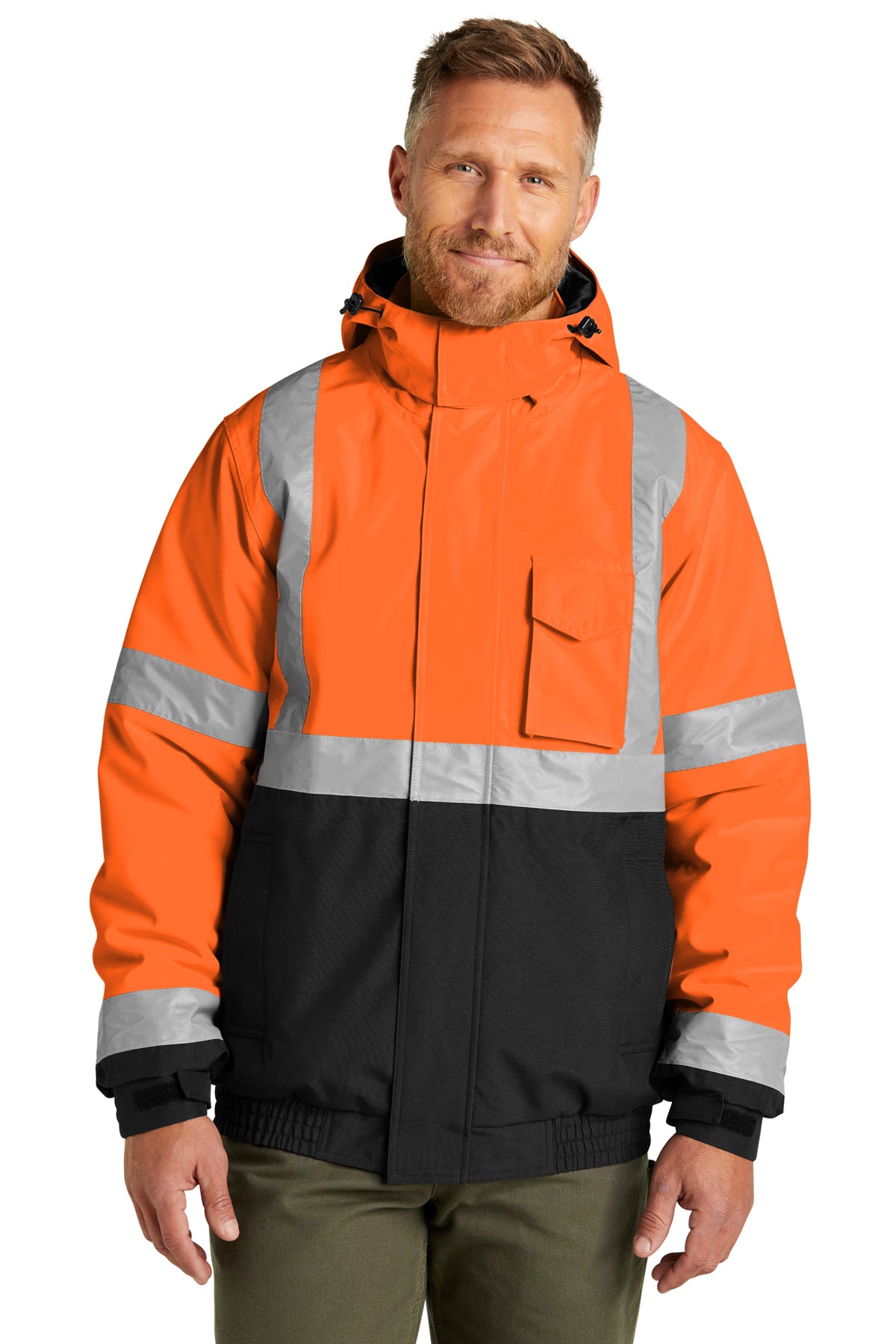 CornerStone® CSJ500 Unisex ANSI 107 Class 3 Waterproof Insulated Bomber Jacket