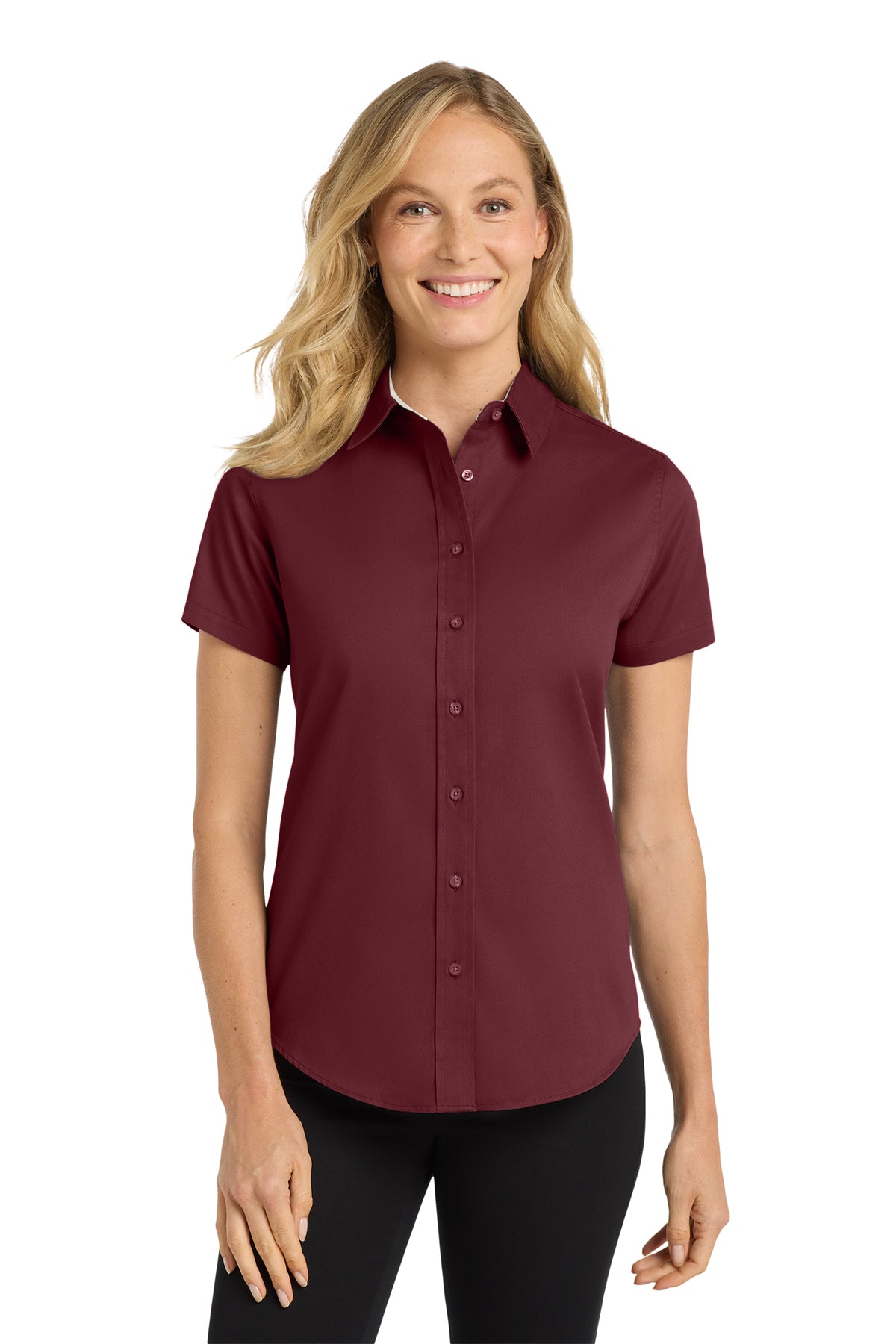 Port Authority® L508 Women's Easy Care Short Sleeve Button-Up Shirt