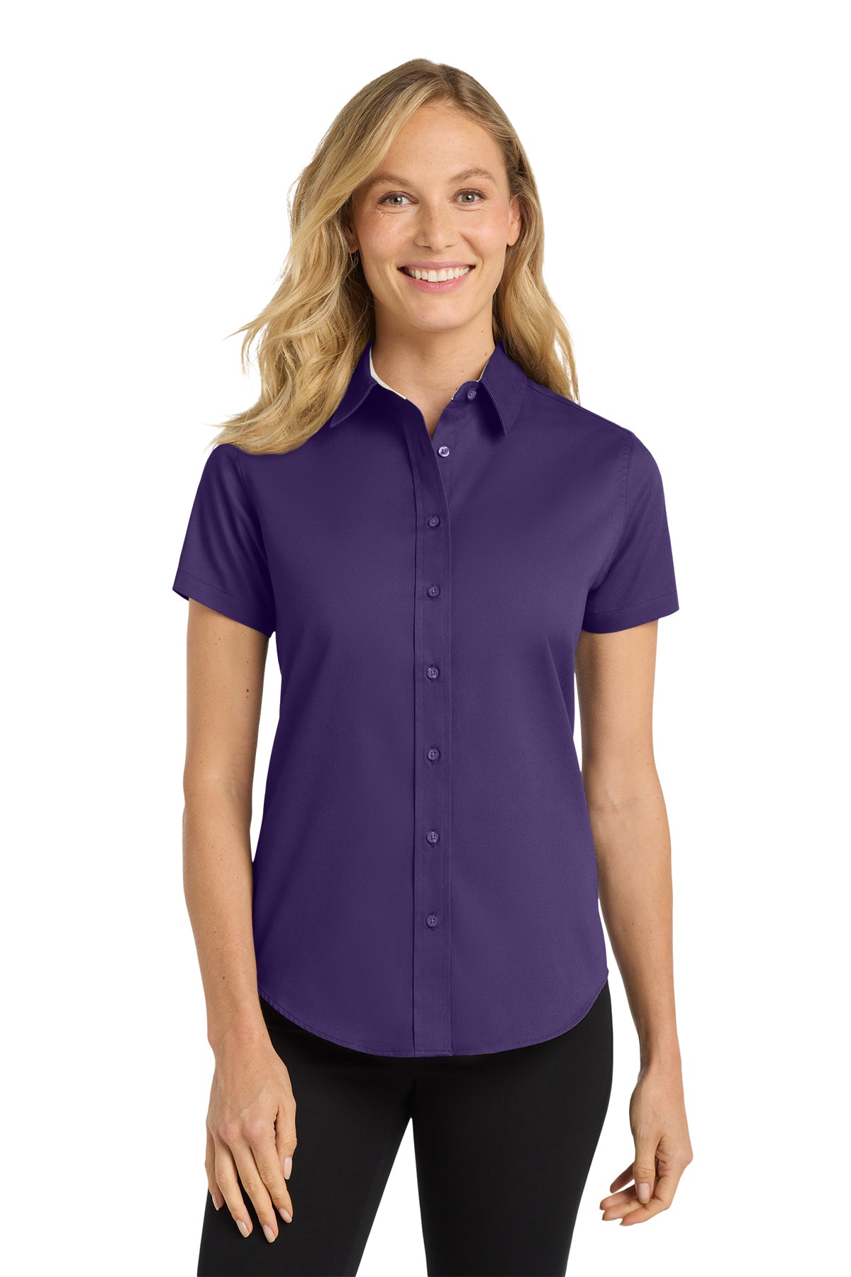 Port Authority® L508 Women's Easy Care Short Sleeve Button-Up Shirt