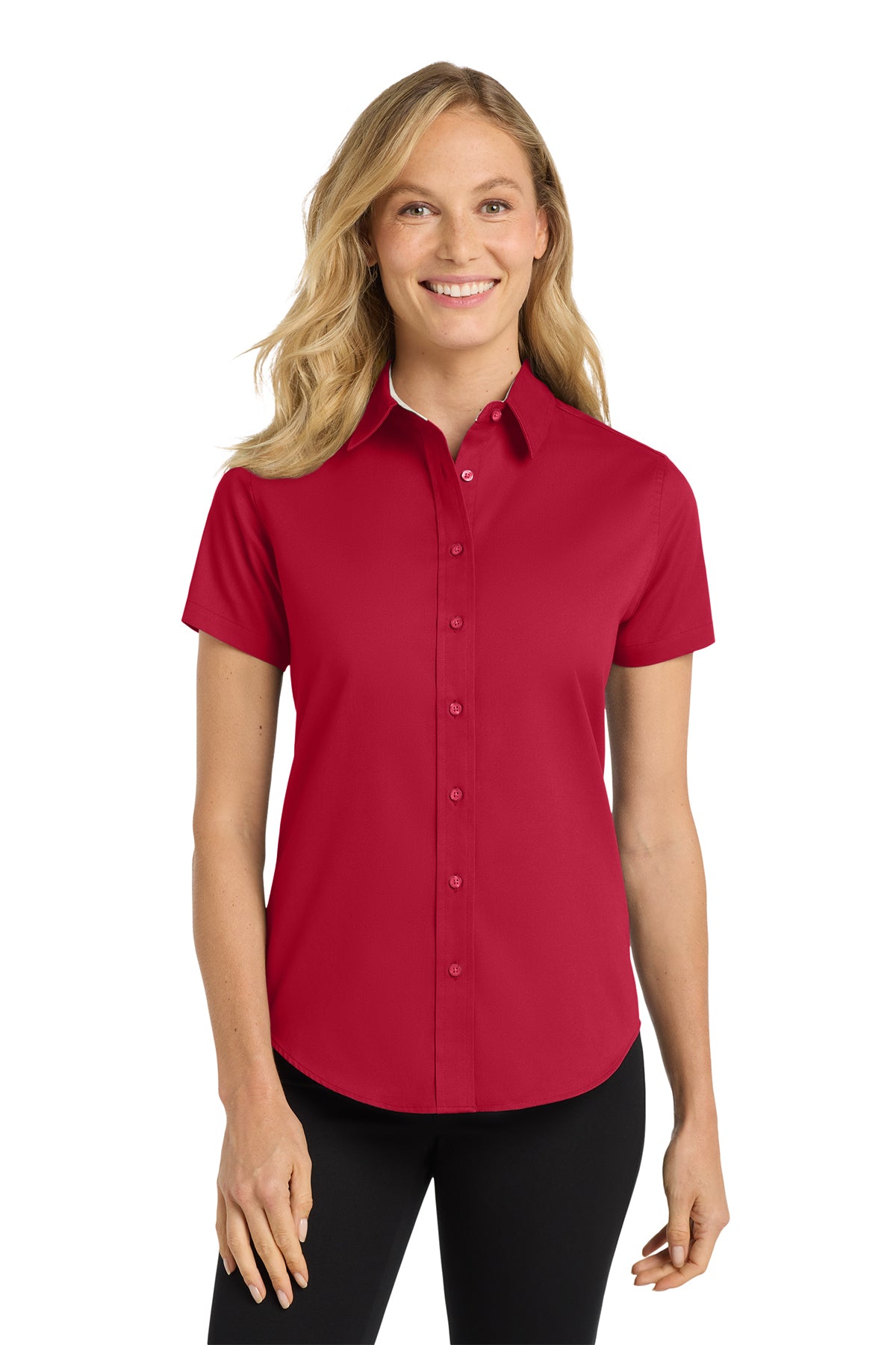 Port Authority® L508 Women's Easy Care Short Sleeve Button-Up Shirt