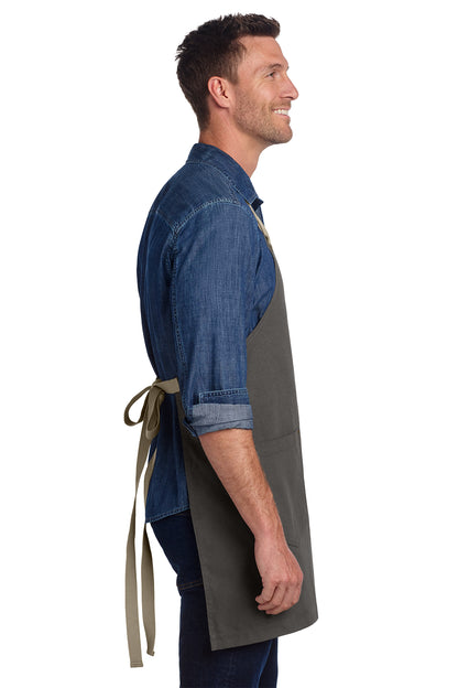 Port Authority® A815 Unisex Canvas Full-Length Two-Pocket Apron