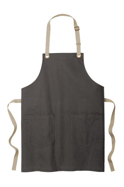 Port Authority® A815 Unisex Canvas Full-Length Two-Pocket Apron