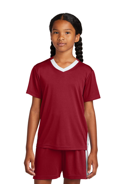 Sport-Tek® YST101 Youth Unisex Competitor™ United Performance V-Neck T-Shirt