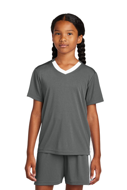 Sport-Tek® YST101 Youth Unisex Competitor™ United Performance V-Neck T-Shirt