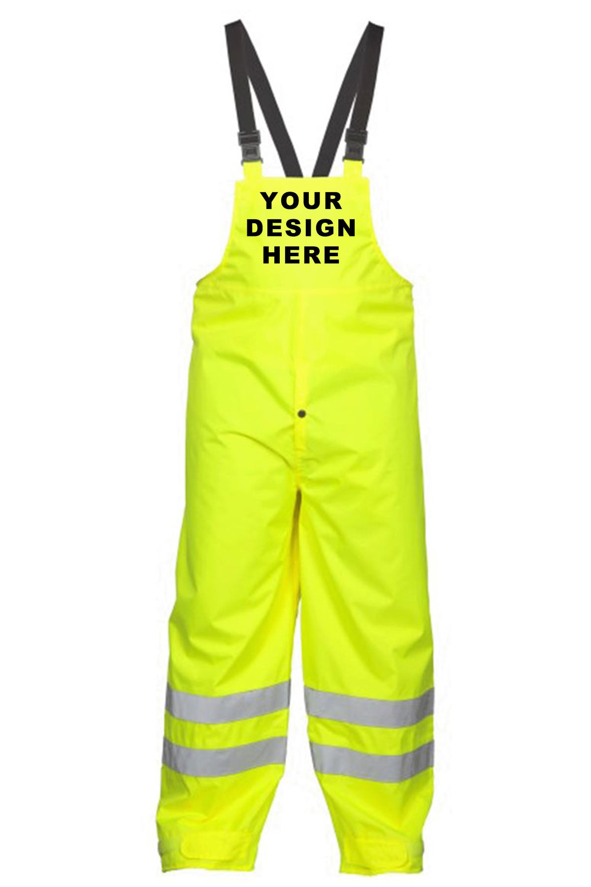 Custom Kishigo 9665P Rain Bib Pants | Personalized ANSI Class 3 Rainwear