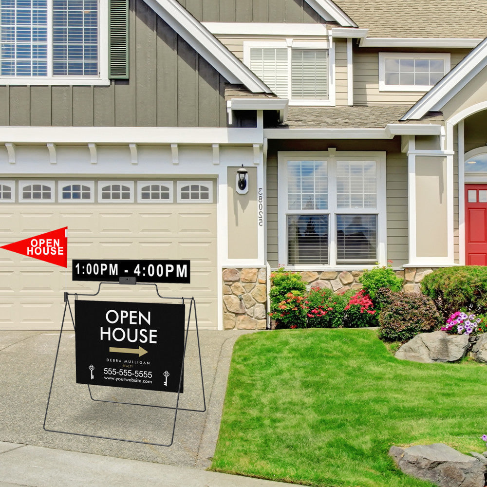 Custom Steel A-Frame Sign, Personalized Sidewalk Sign