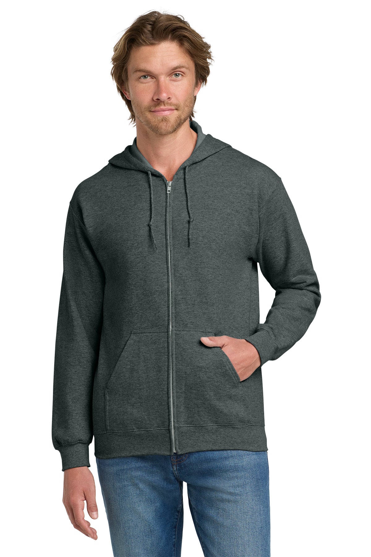 Gildan 18600 Unisex Heavy Blend Full-Zip Hooded Sweatshirt