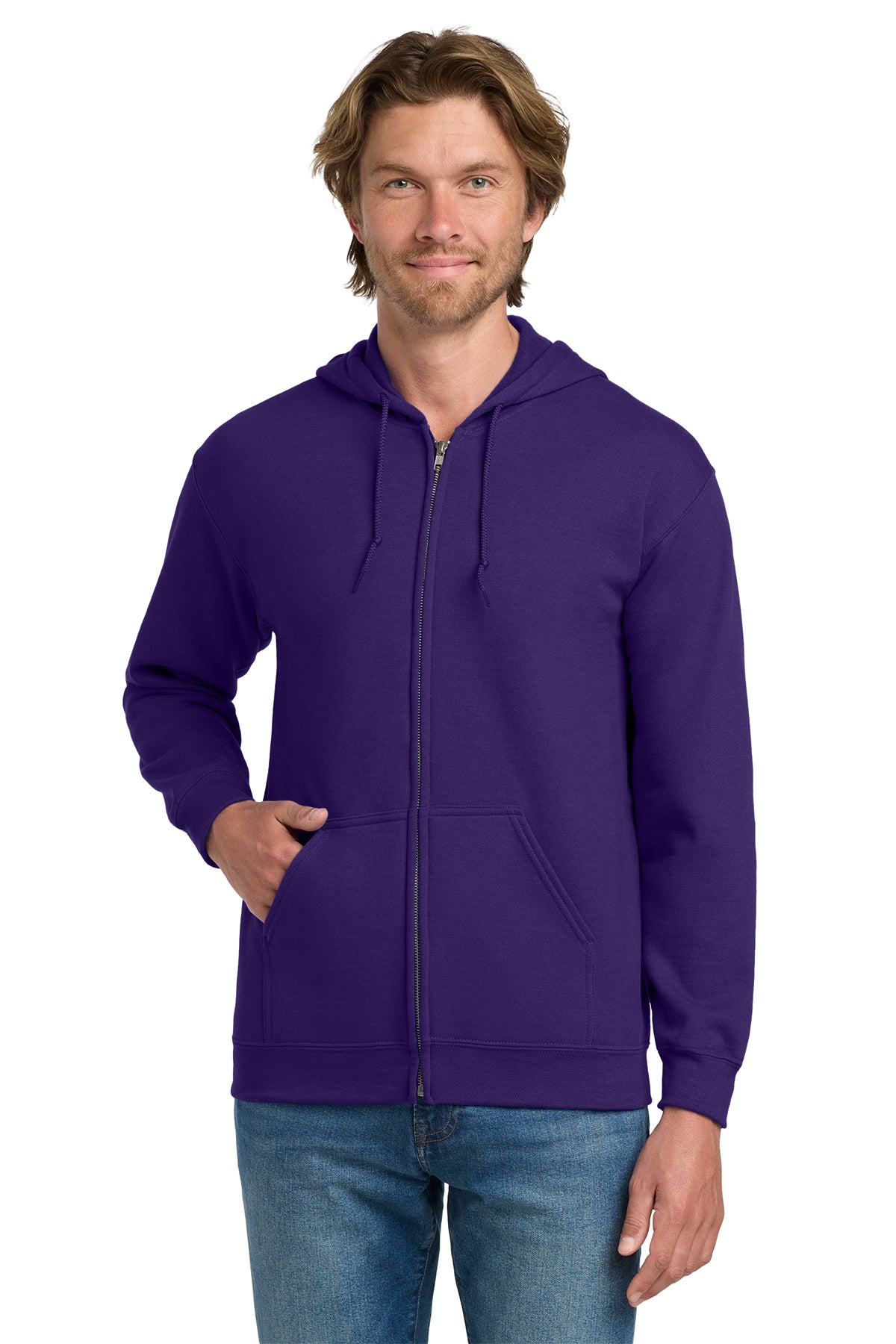 Gildan 18600 Unisex Heavy Blend Full-Zip Hooded Sweatshirt