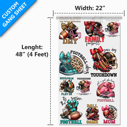 22” Custom DTF Gang Sheet, Upload a Print Ready File