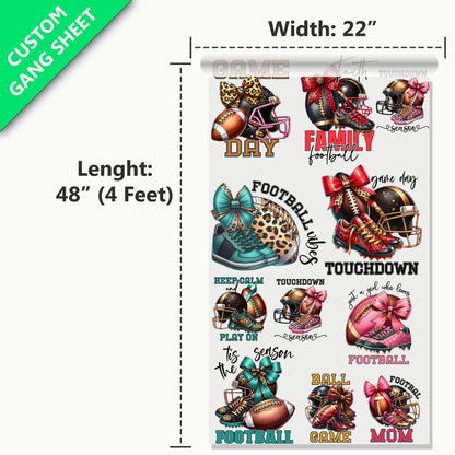 22” Custom UV DTF Gang Sheet, Upload a Print Ready File