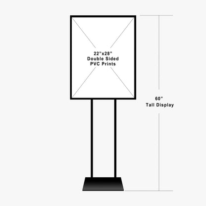 Custom Poster Stand, Floor Sign & Poster Display Stand