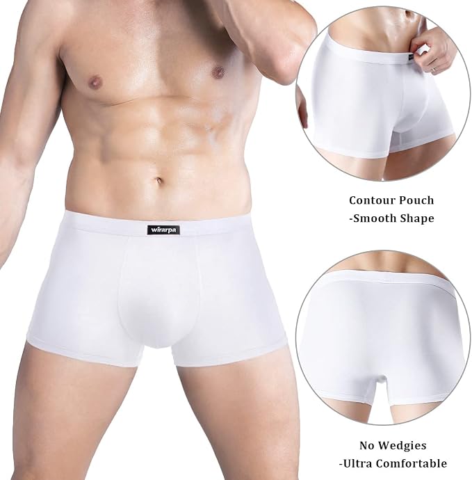 WIRARPA Men's Breathable Modal Microfiber Trunks Underwear
