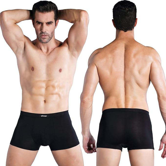WIRARPA Men's Breathable Modal Microfiber Trunks Underwear