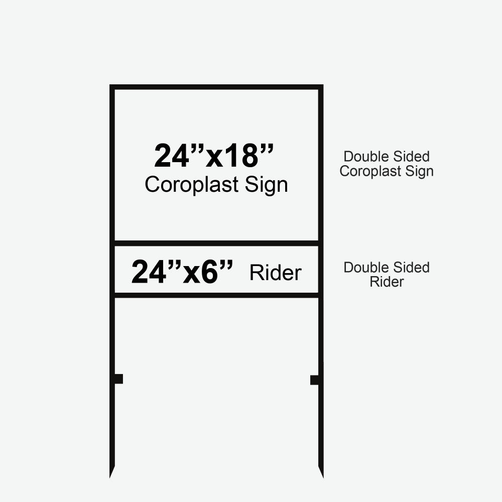 Custom Drop-In Frame Signs, Changeable Sidewalk Sign Display