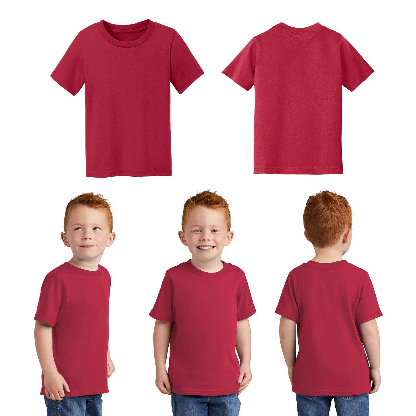 Port & Company CAR54T Toddler Core Cotton T-Shirt Unisex