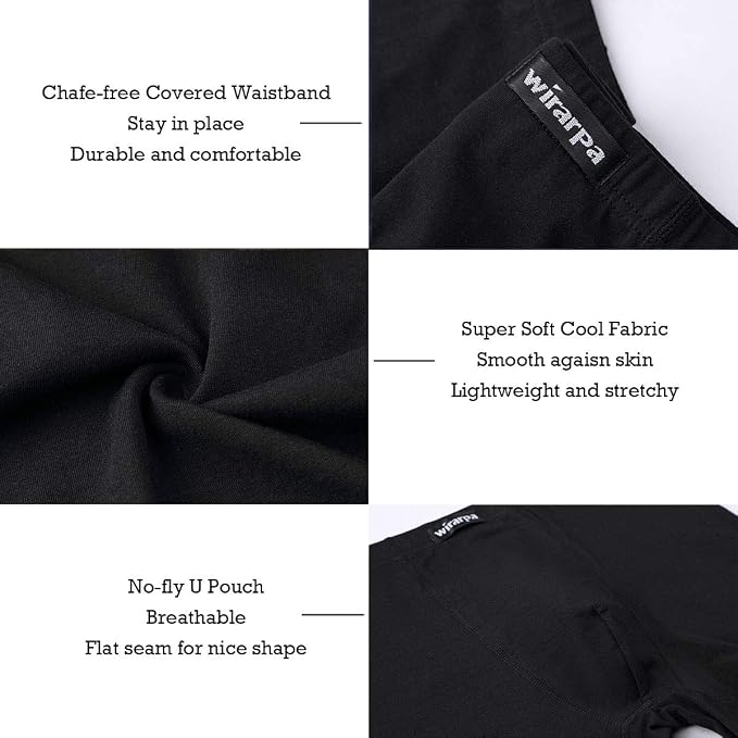 WIRARPA Men's Breathable Modal Microfiber Trunks Underwear