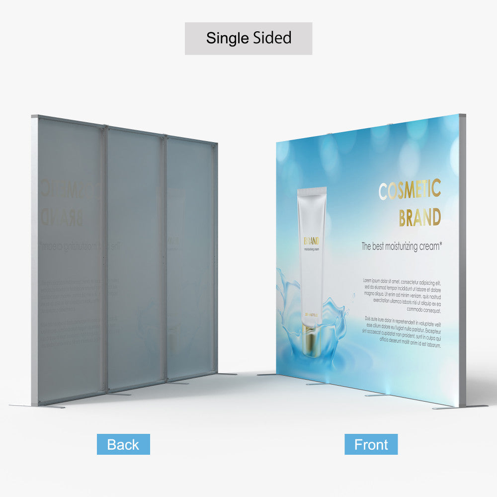 Custom 10ft SEG Fabric Display, Non-Lit Trade Show Backdrop