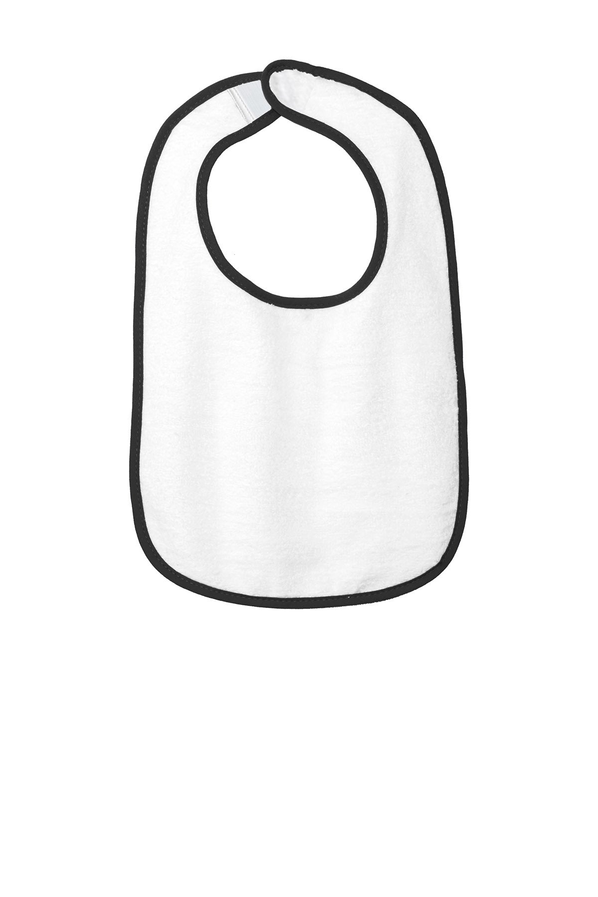 Rabbit Skins® RS1003 Infant Contrast Trim Terry Bib