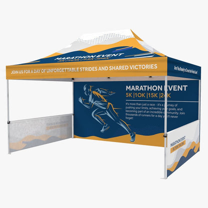 Custom 15ft Event Tent / Canopy,  Printed Pop Up Tent with Logo (10ft x 15ft)