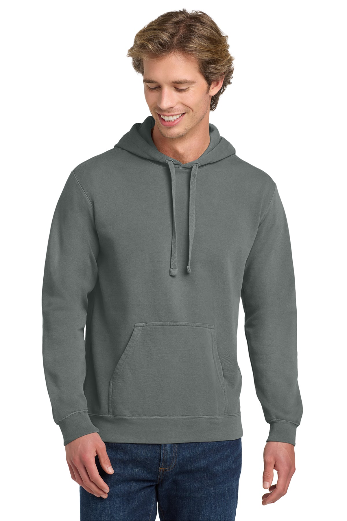 Comfort Colors 1567 Unisex Garment-Dyed Hooded Sweatshirt