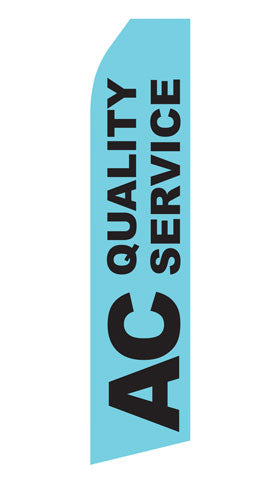 Air Conditioning Service Advertising Flag