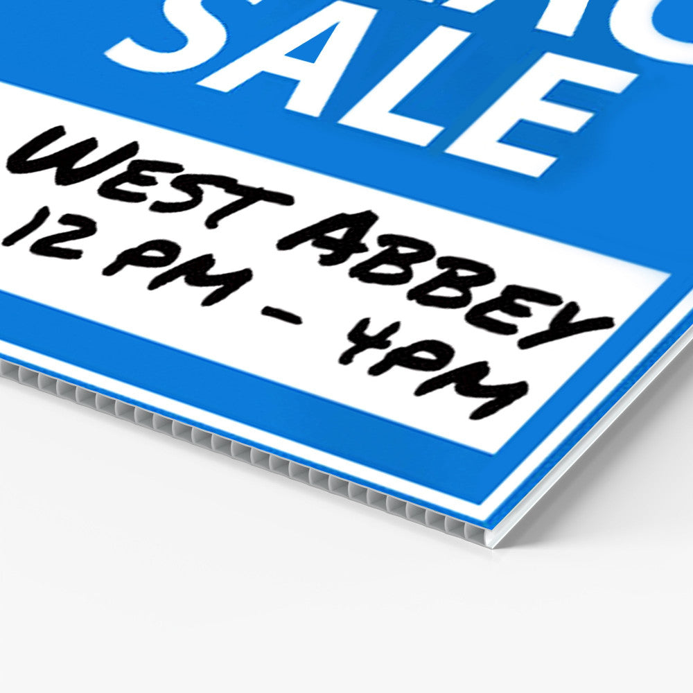 Custom Dry Erase Coroplast Signs, Reusable Write-On Boards