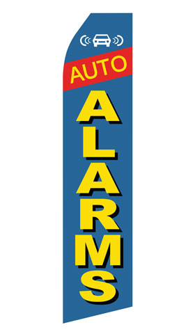 Auto Alarm Services Advertising Flag