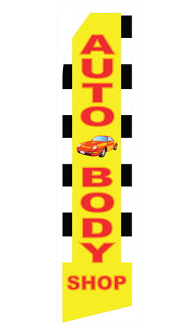 Auto Body Shop Advertising Flag