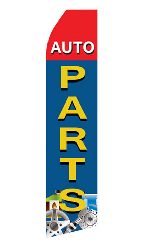 Auto Parts Advertising Flag