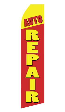 Auto Repair Advertising Flag