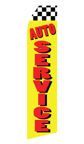 Auto Service Advertising Flag