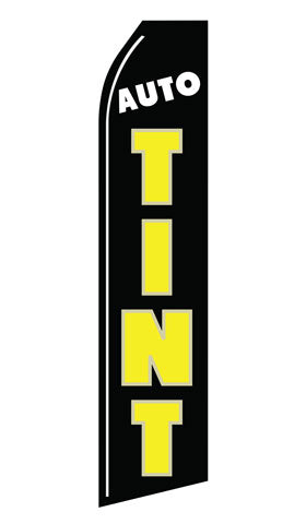 Auto Tint Advertising Flag