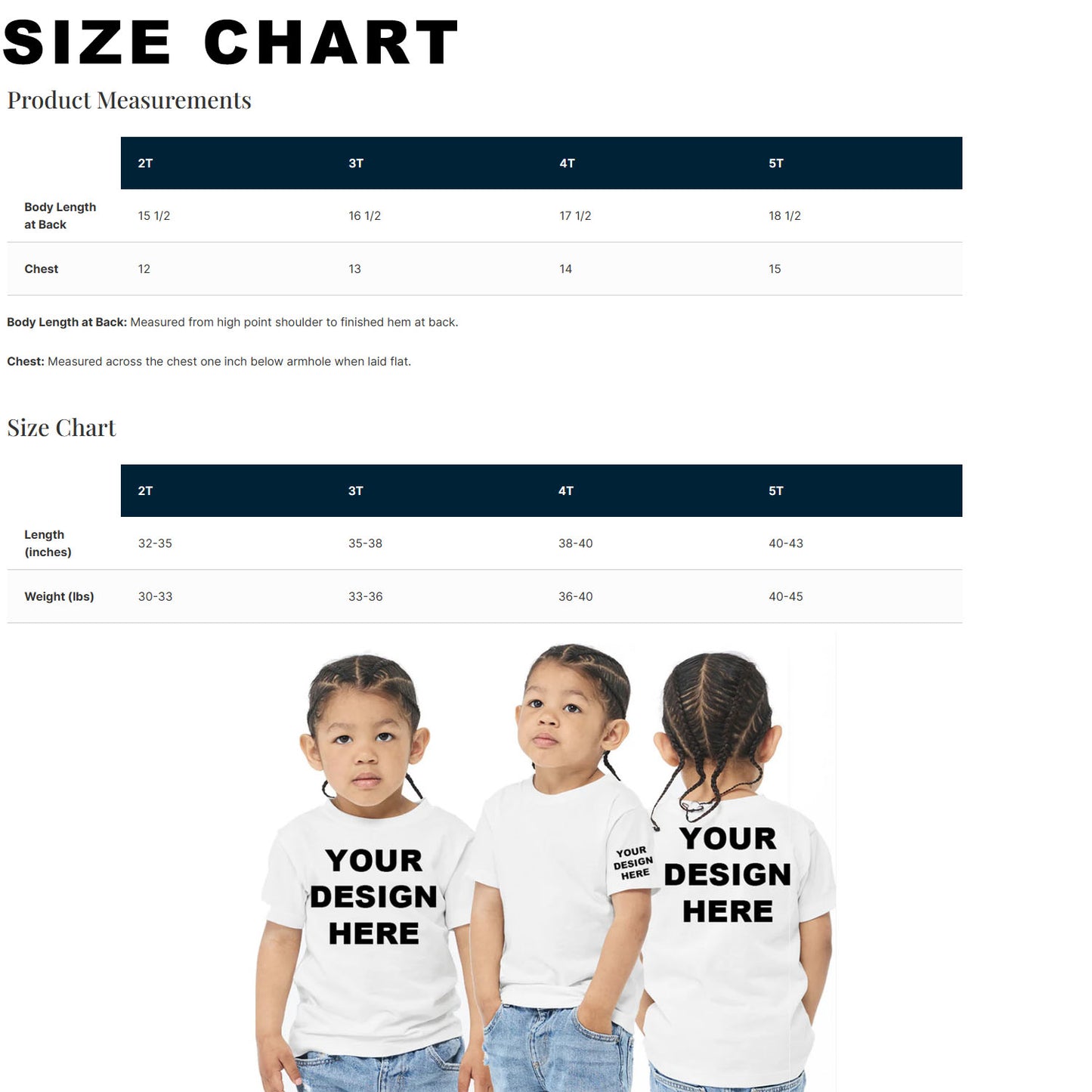 BELLA+CANVAS 3001T Toddler Unisex Jersey T-Shirt