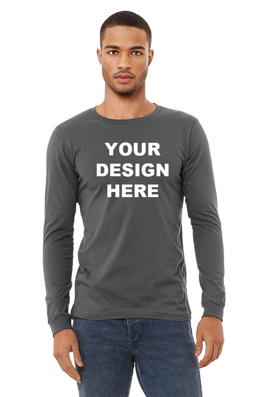 Bella Canvas 3501 Long Sleeve T-Shirt Printing | Custom Jersey Long Sleeve Tees