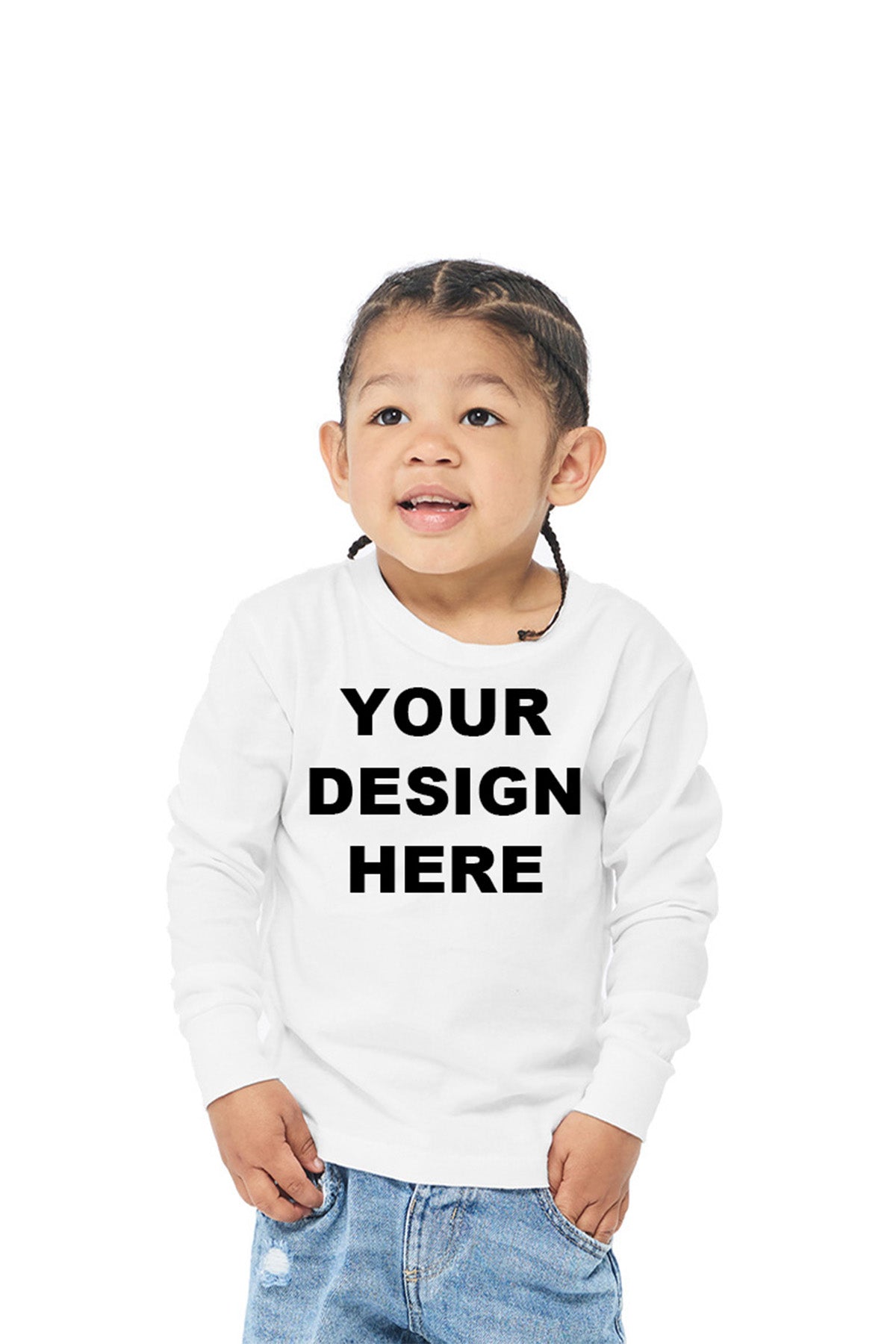 Bella Canvas 3501T Toddler Long Sleeve Shirt Printing | Custom Kids Apparel