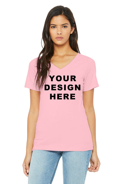 Bella Canvas 6405 Women’s V-Neck T-Shirt Printing | Custom Ladies Apparel