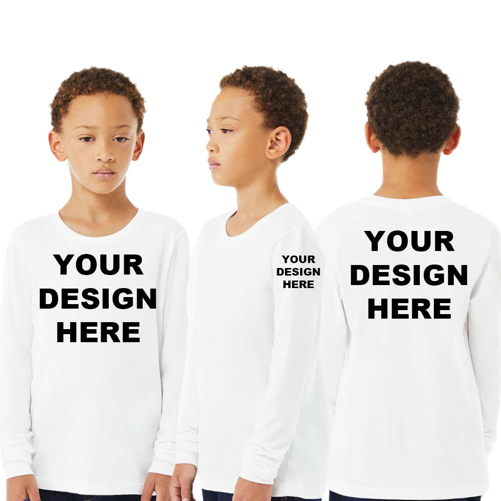BELLA+CANVAS BC3501Y Youth Long Sleeve Jersey Tee Unisex