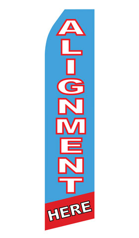 Body Shop Alignment Service Advertising Flag