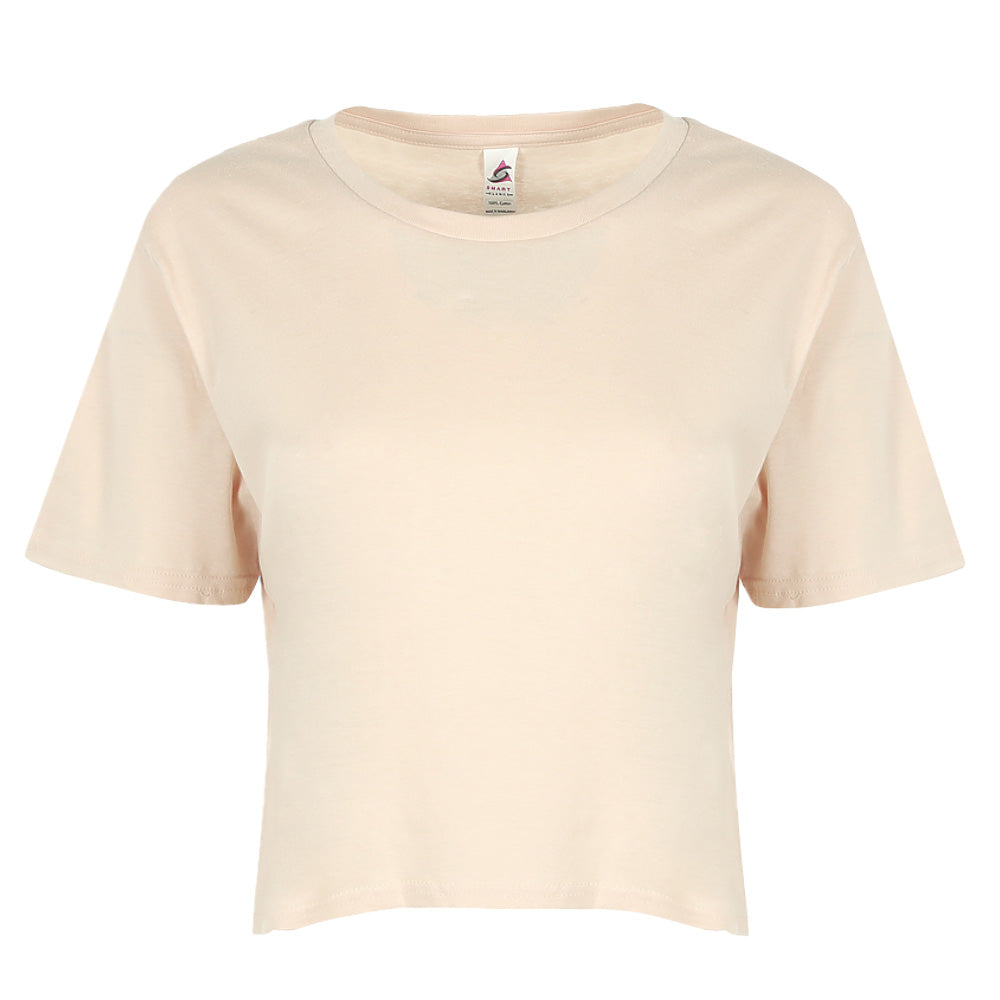 SMART BLANKS 4003 Premium Relaxed Fit Women's Cropped Tee