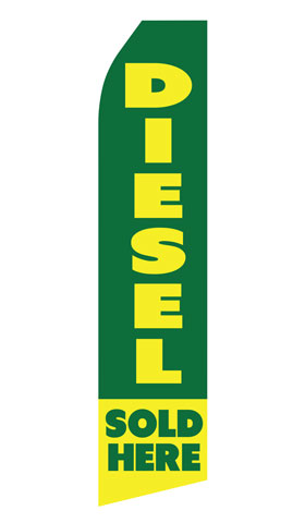 Diesel Sold Here Advertising Flag