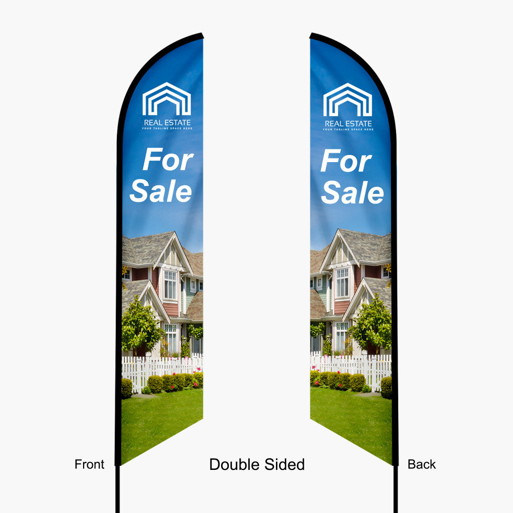 Custom Feather Angled Flag