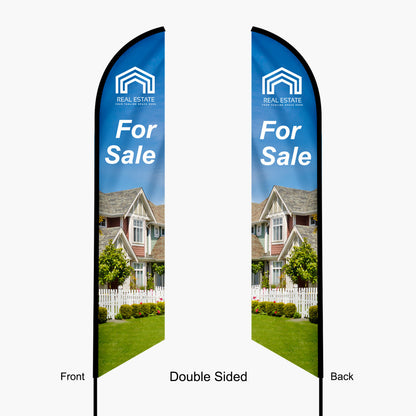 Custom Feather Angled Flag