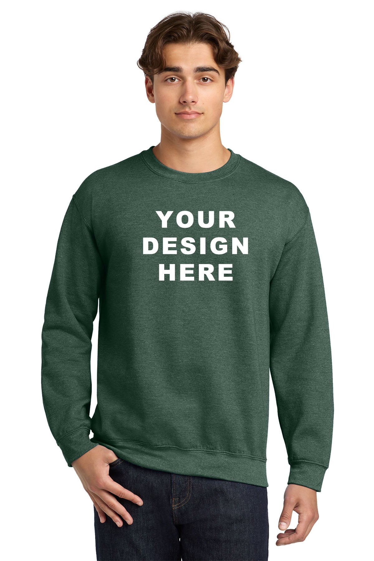 Custom Gildan 18000 Sweatshirt | Personalized Crewneck Printing