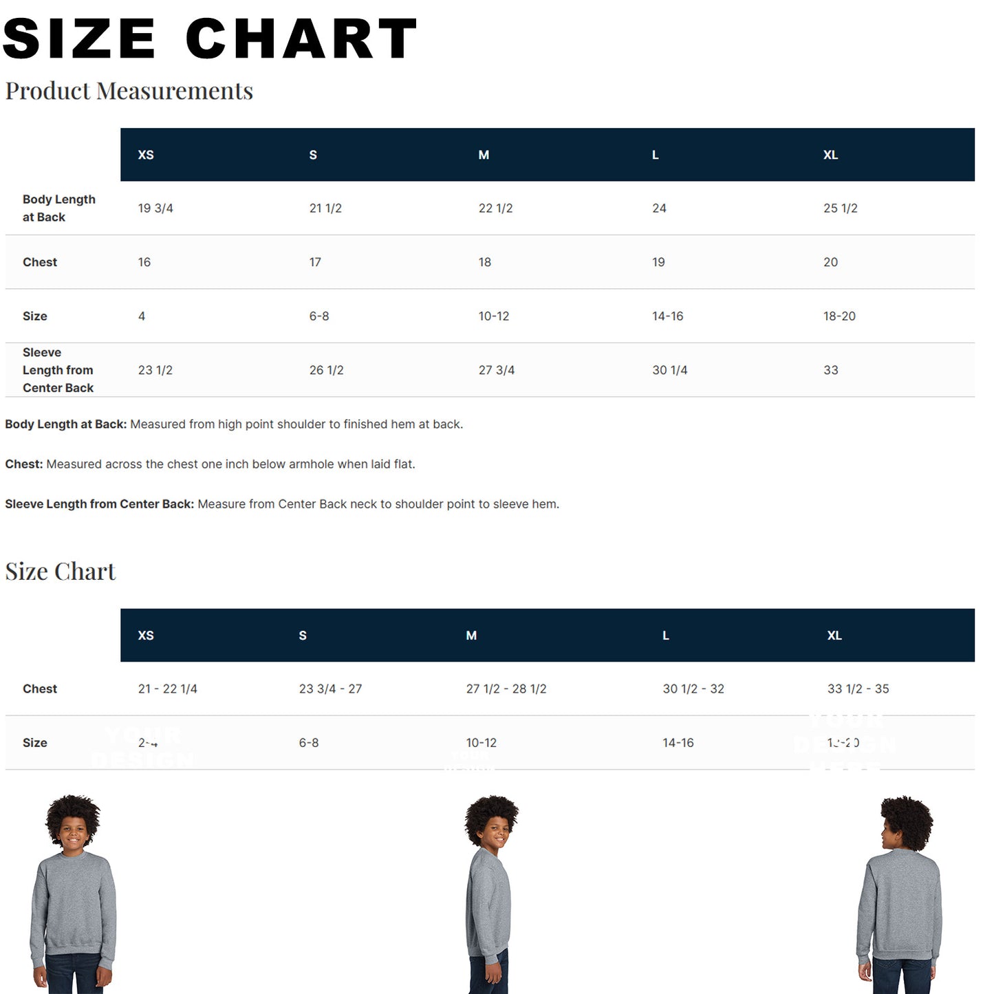 Gildan 18000B Youth Unisex Heavy Blend Crewneck Sweatshirt