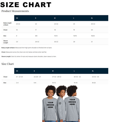 Gildan 5400B Youth Unisex Heavy Cotton Long Sleeve T-Shirt