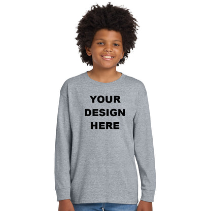 Gildan 5400B Youth Heavy Cotton Long Sleeve T-Shirt Unisex